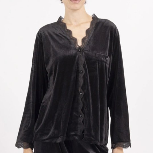 Lace Trimmed Pyjama Set - bundled joys co.