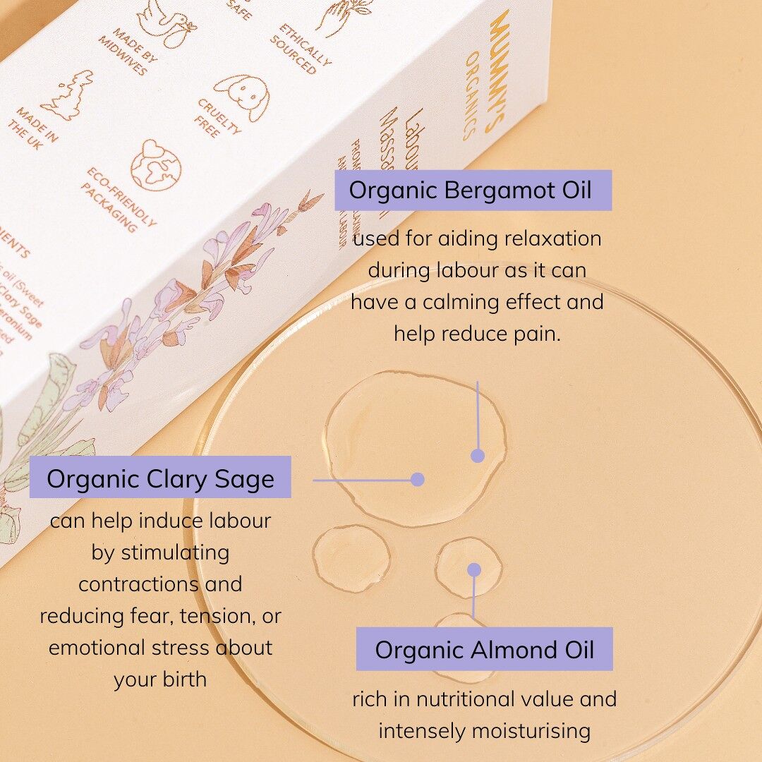 Mummy Organics Labour Massage Oil - bundled joys co.