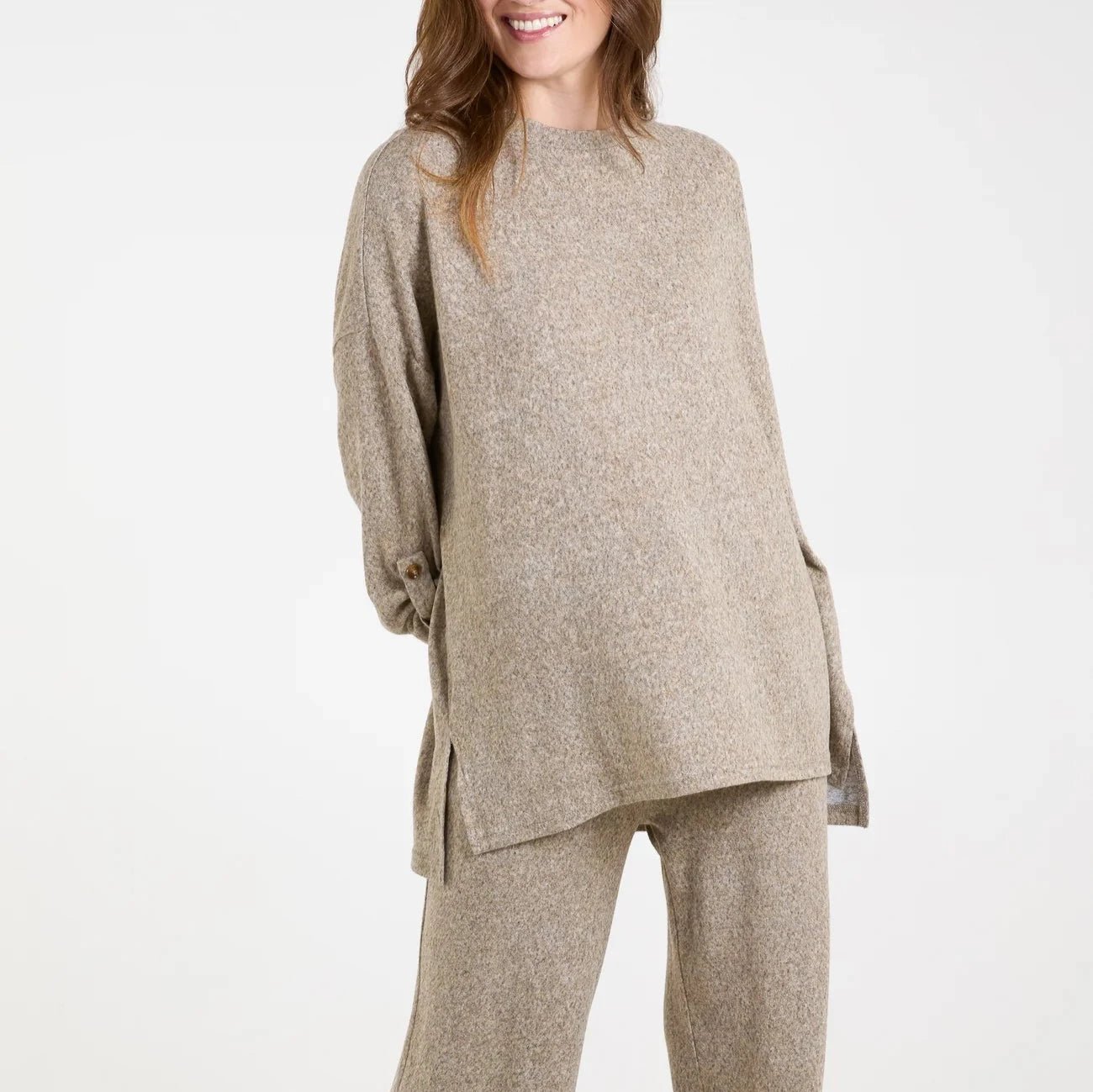 Oversized Wide Leg Loungewear Set - bundled joys co.