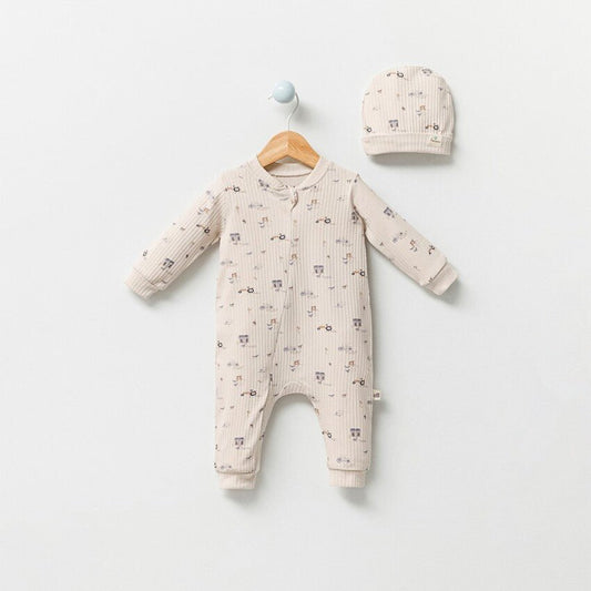Automative Footless Sleepsuit - with Hat - bundled joys co.
