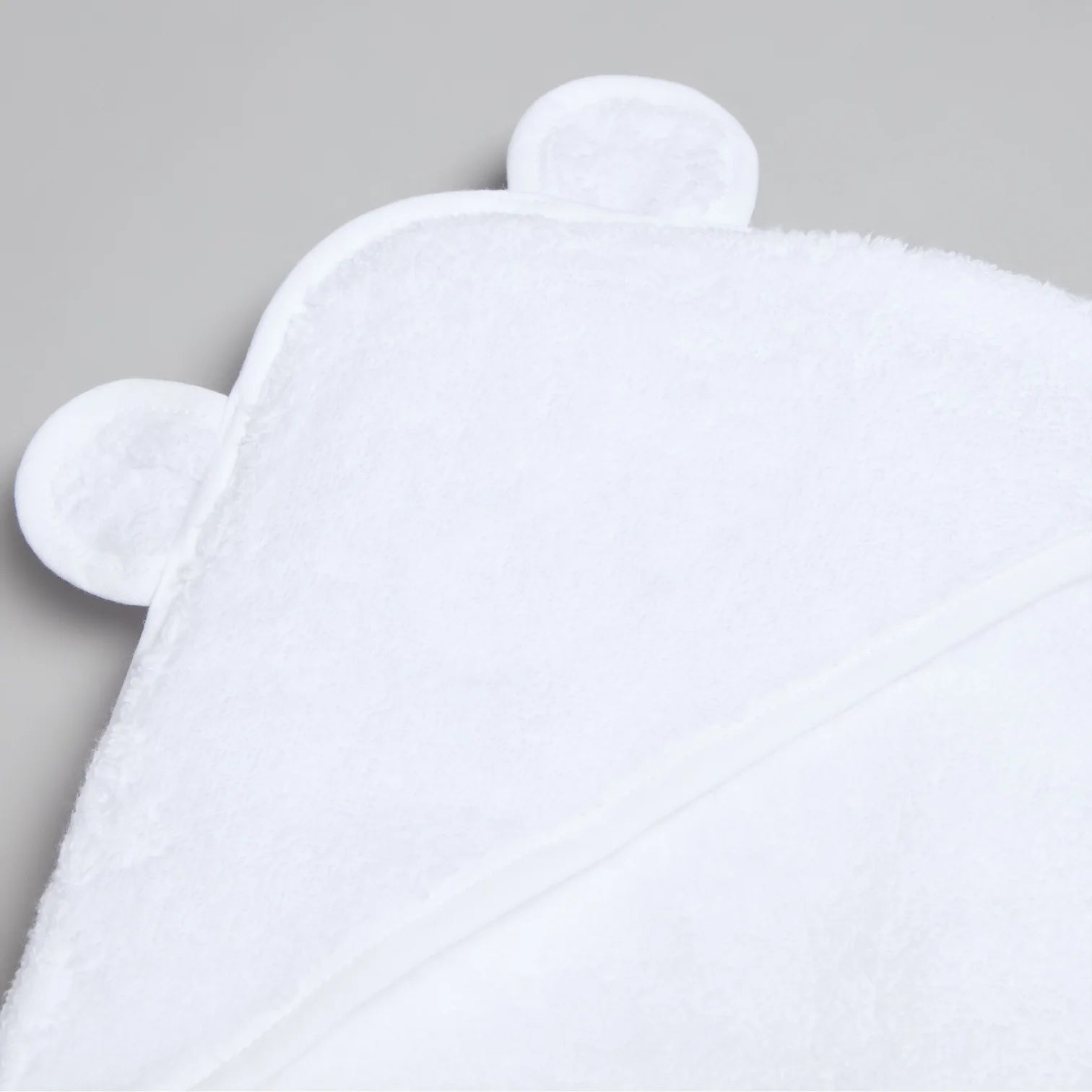 Baby White Hooded Towel with Ears - bundled joys co.