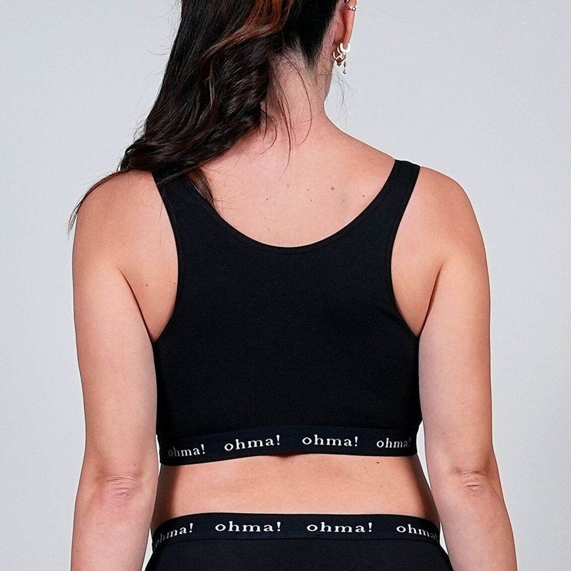 Black Crossover Nursing Bra - bundled joys co.