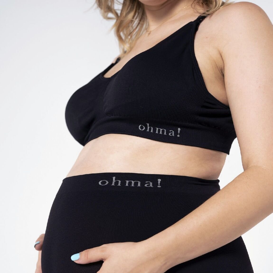 Black Seamless Nursing Bra - bundled joys co.