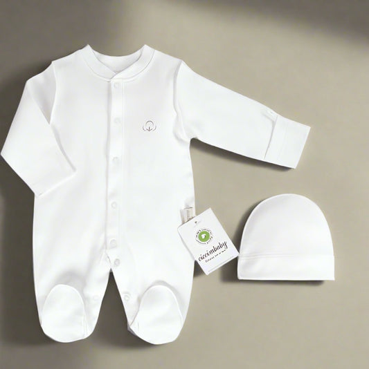 Classic Sleepsuit & Hat - bundled joys co.