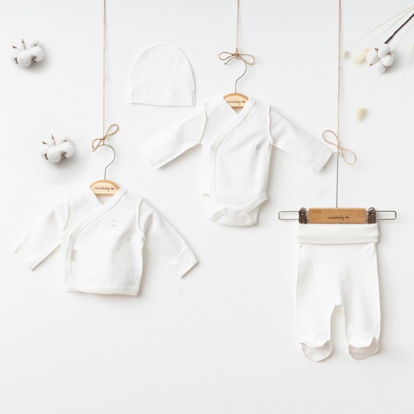Clean White 4 Piece Newborn Set - bundled joys co.
