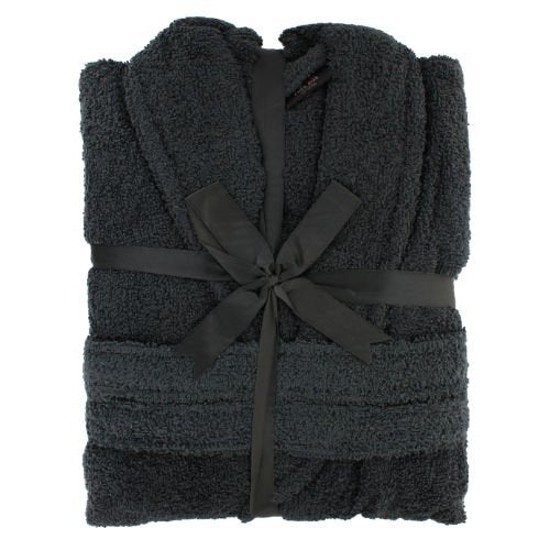 Grey Towelling Bath Robe - bundled joys co.