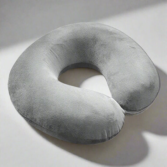 Grey Travel Neck Pillow - bundled joys co.