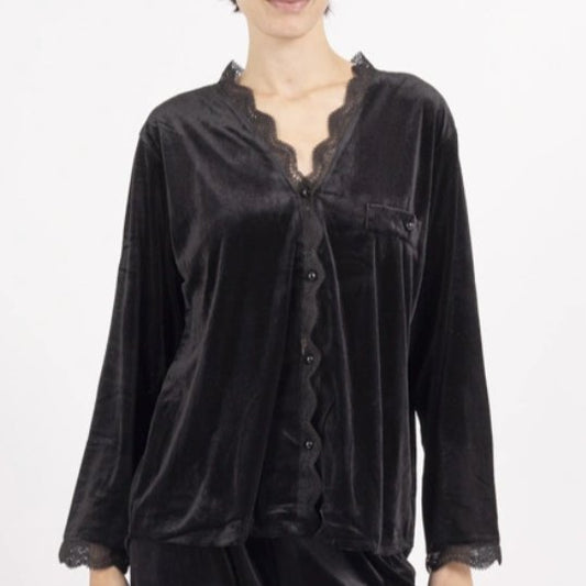 Lace Trimmed Pyjama Set - bundled joys co.