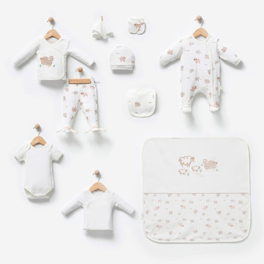 Newborn Clothing 10 Piece Set - Sheep - bundled joys co.