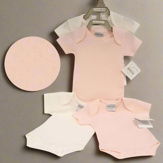 Pointelle Short Sleeve Bodysuit - bundled joys co.