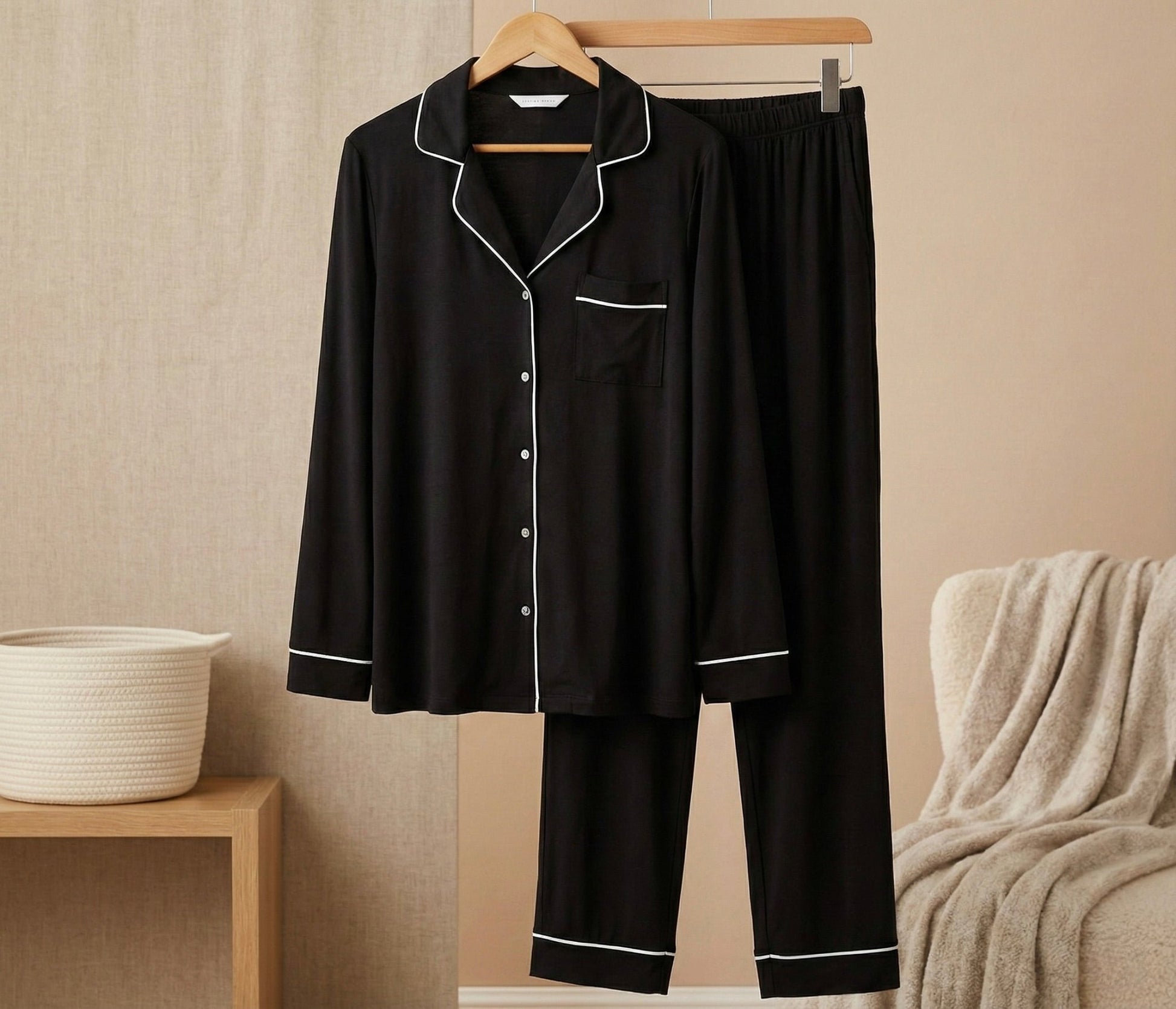 Pyjamas with White Trim - bundled joys co.